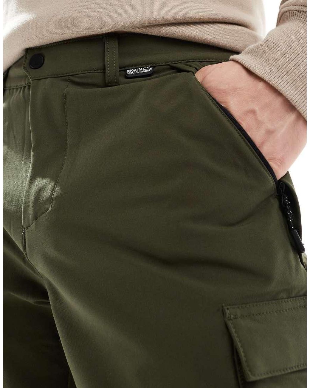Regatta Green Questra Cargo Trousers for men