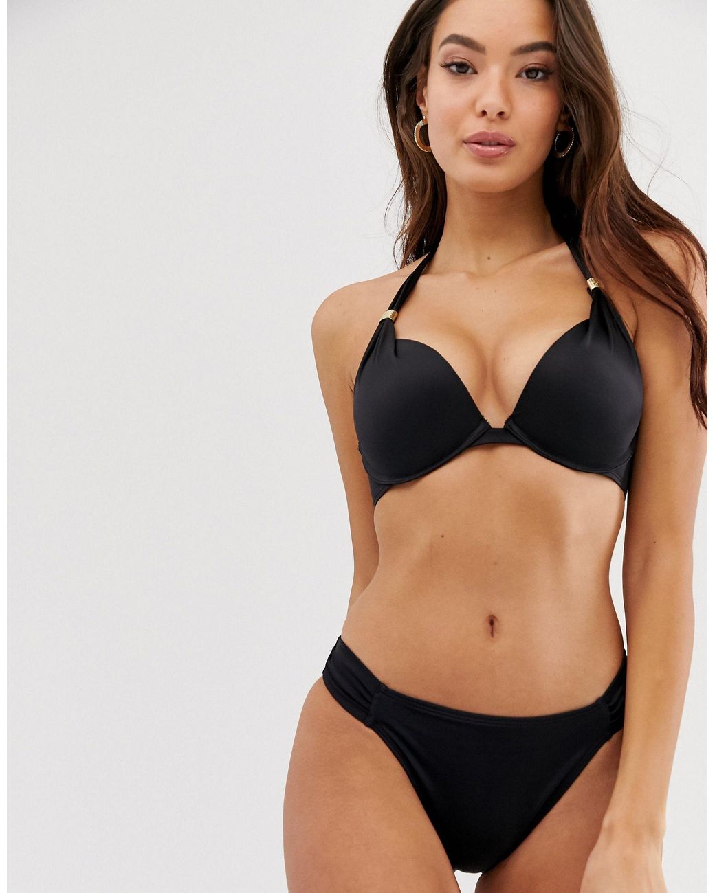 Incentivo Equipar España Top de bikini negro con diseño super push up de DORINA de color Negro | Lyst