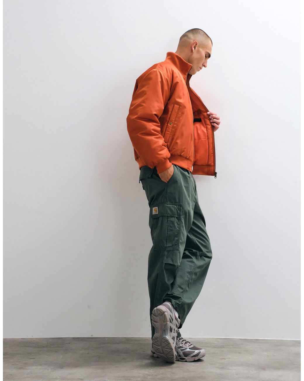 ASOS Orange Bomber Jacket for men