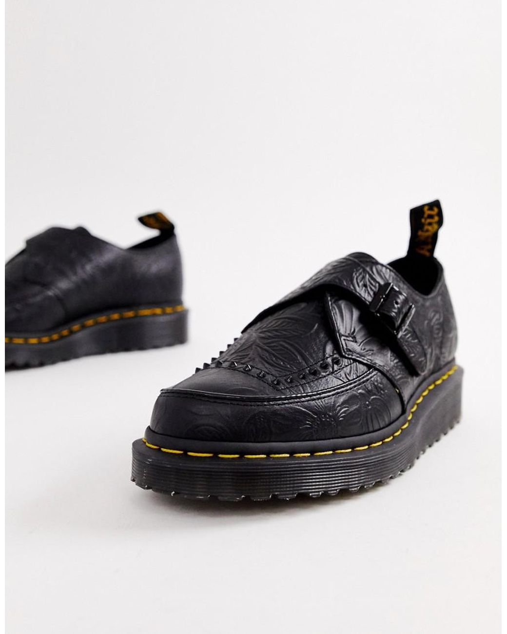 Dr. Martens Suede Ramsey Ii Creepers In Black for Men | Lyst