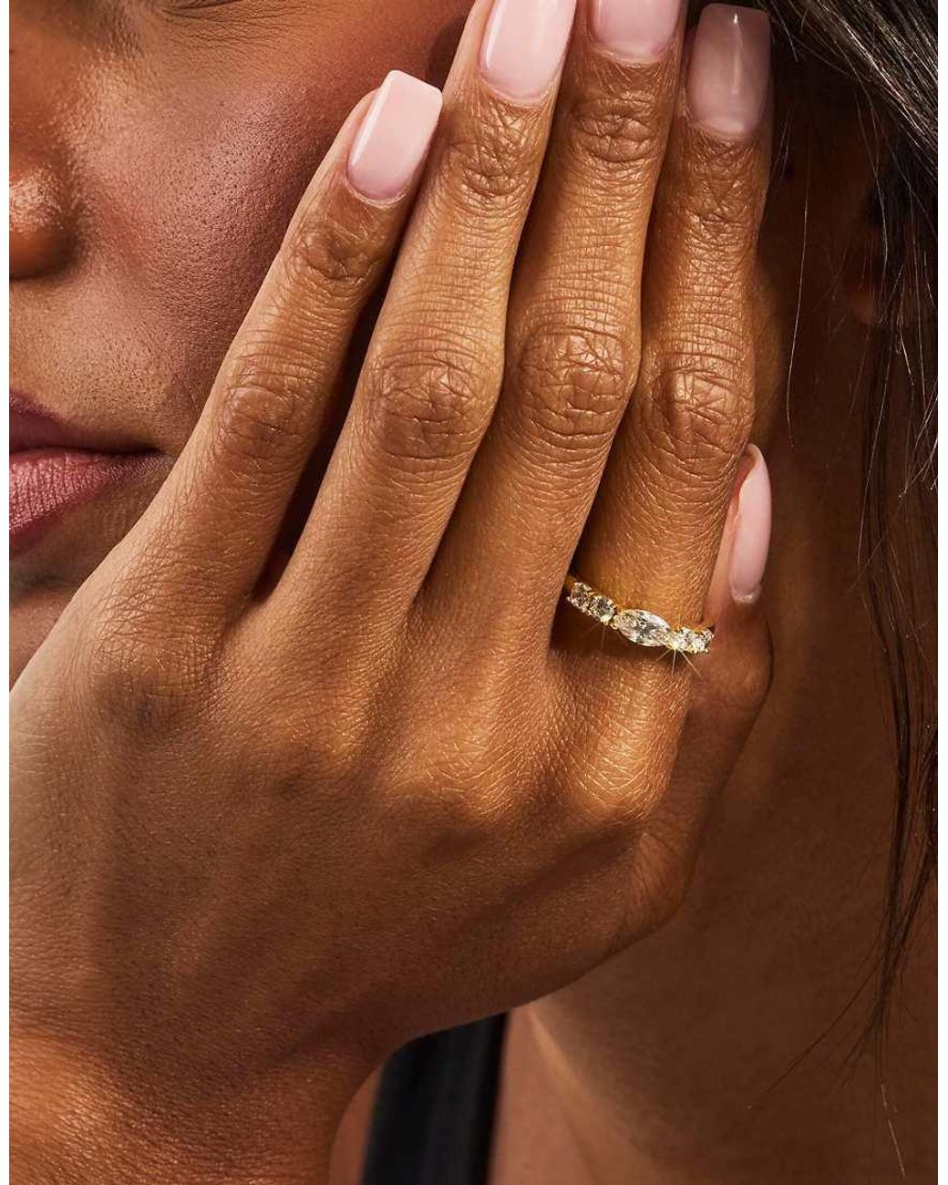 CERNUCCI White Mixed Gemstone Shape Ring