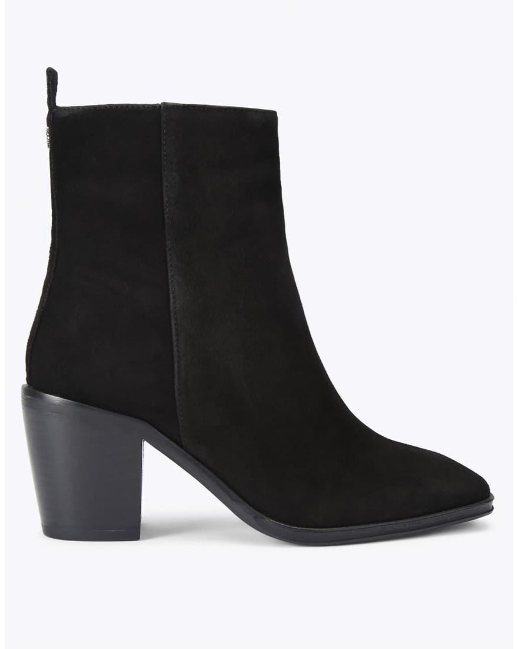 KG by Kurt Geiger Black Terrace Mid Ankle Boots