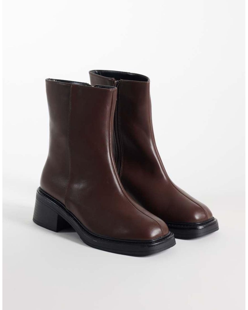 Raid Wide Fit Brown Cecilia Chelsea Boots