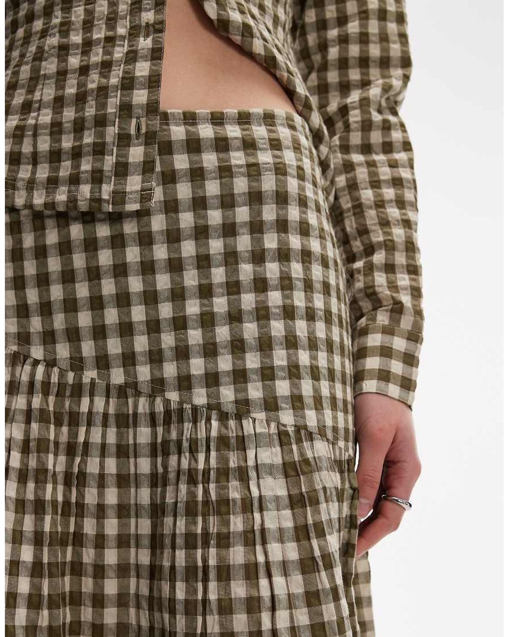 Collusion Natural Drop Waist Maxi Skirt