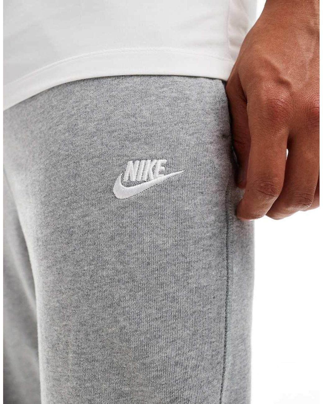 Nike Gray Club Knit joggers for men