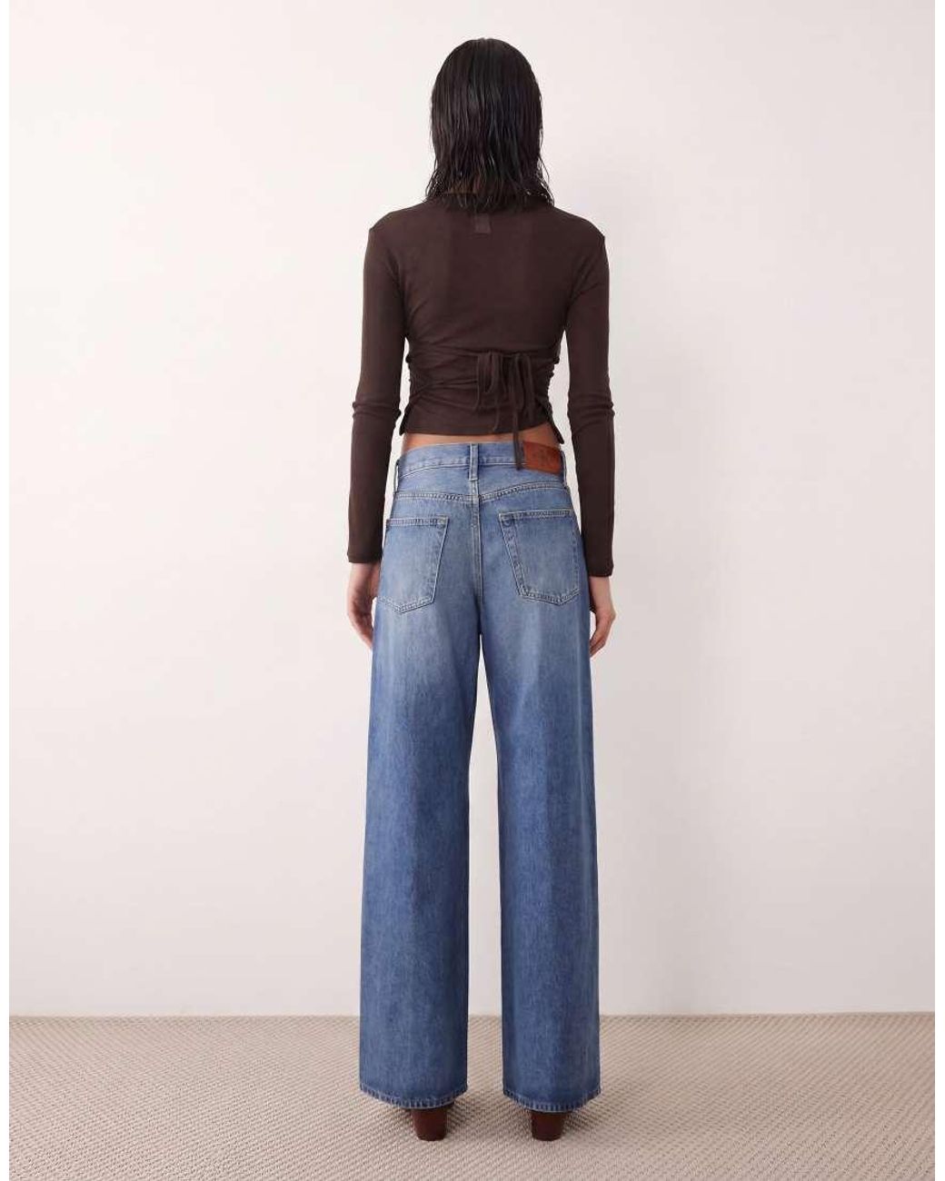 Calvin Klein Blue Low Rise baggy Jeans
