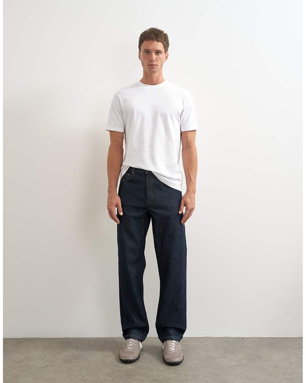 Topman White Rigid Straight Fit Jean for men