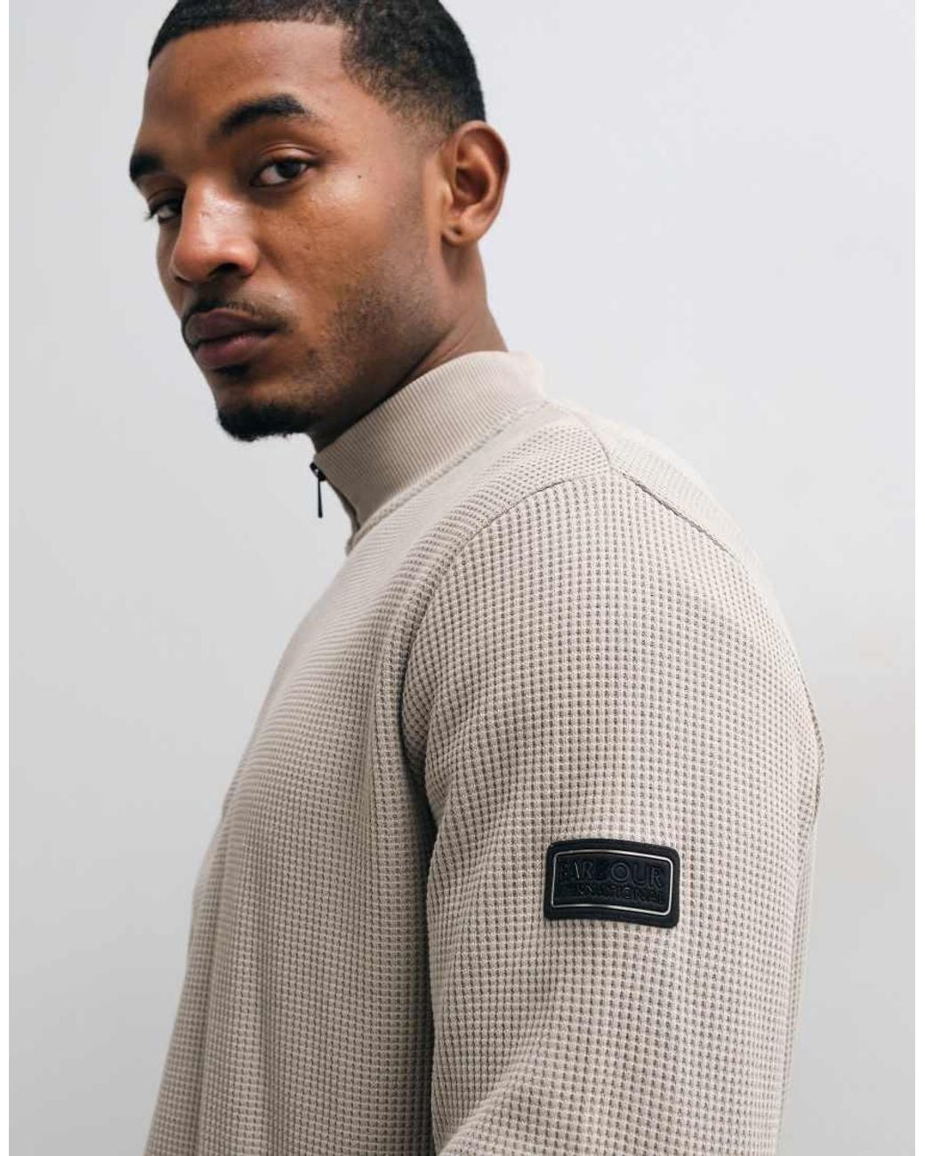 Barbour Natural Curve Half Zip Sweatshirt for men