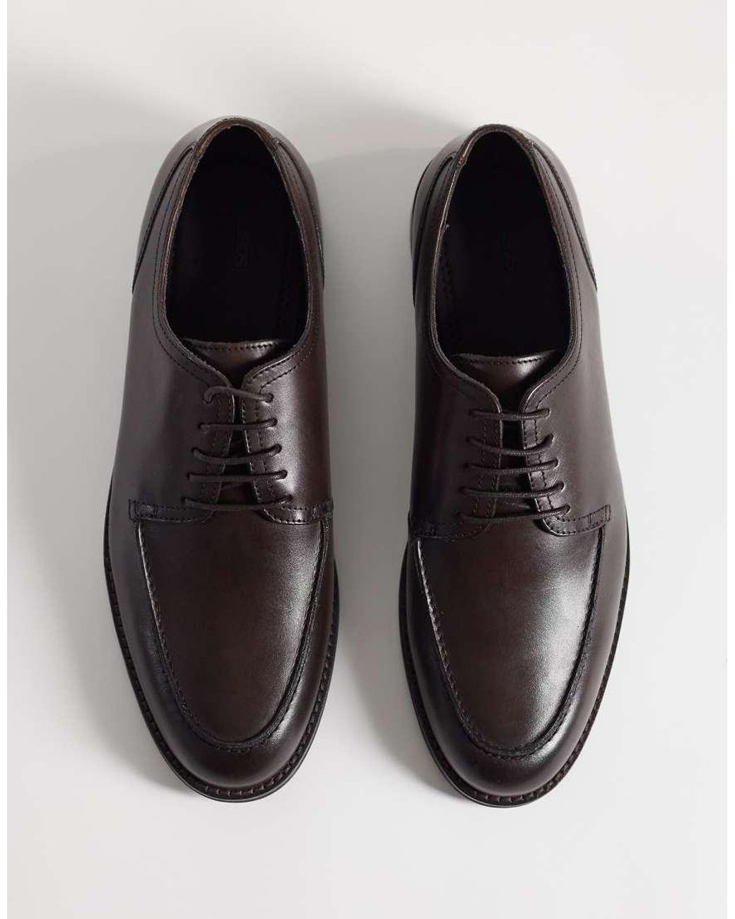 ASOS Brown Lace Up Derby Shoes for men