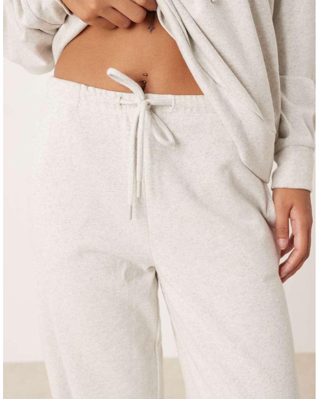JDY Petite Natural Wide Leg Sweat joggers Co-ord