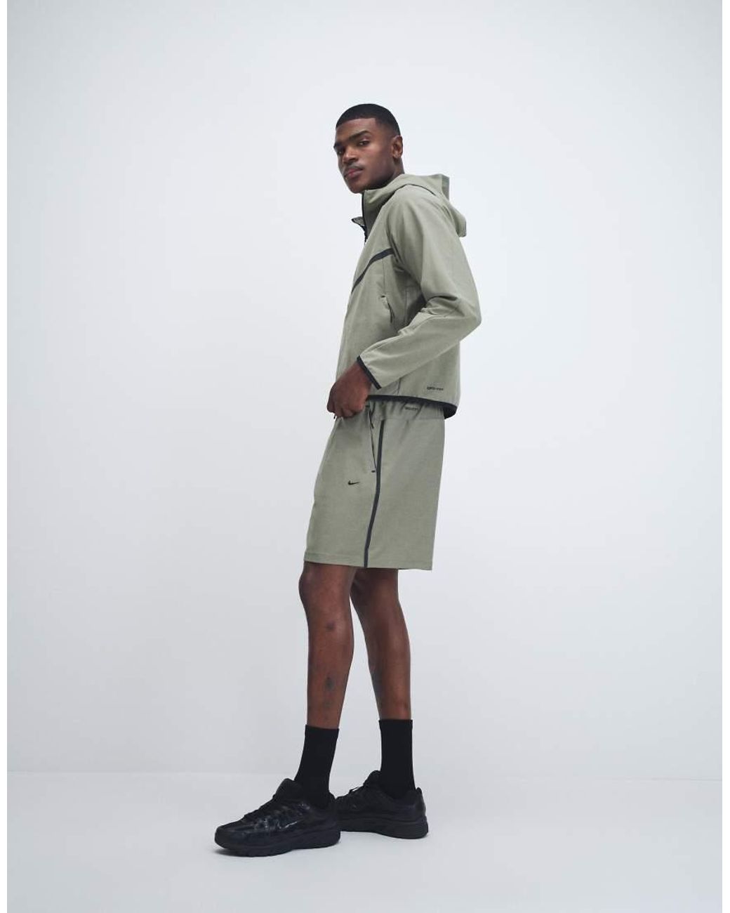 Nike Gray Tech Shori Shorts for men