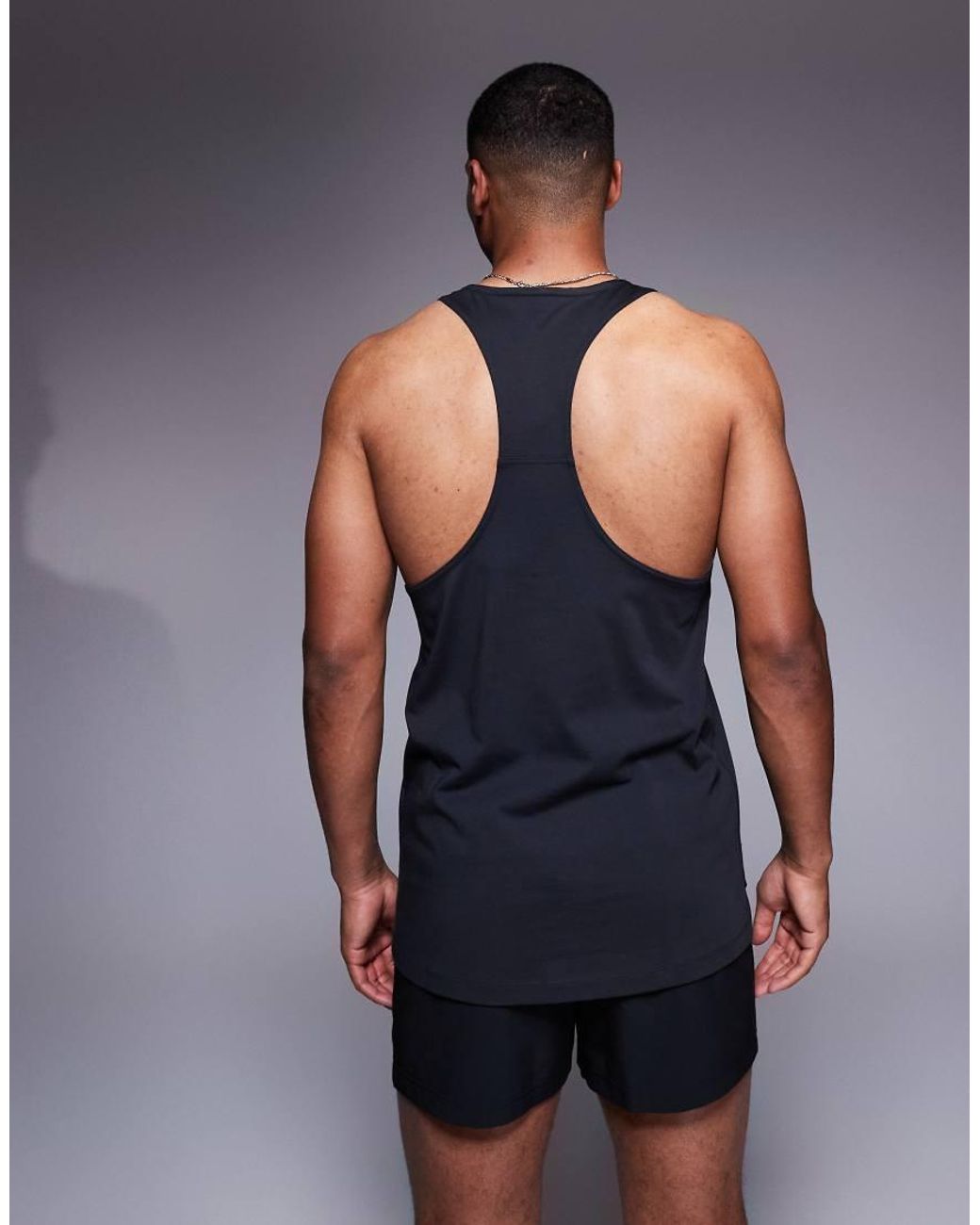 Adidas Originals Blue Adidas Training Power Stringer Vest for men