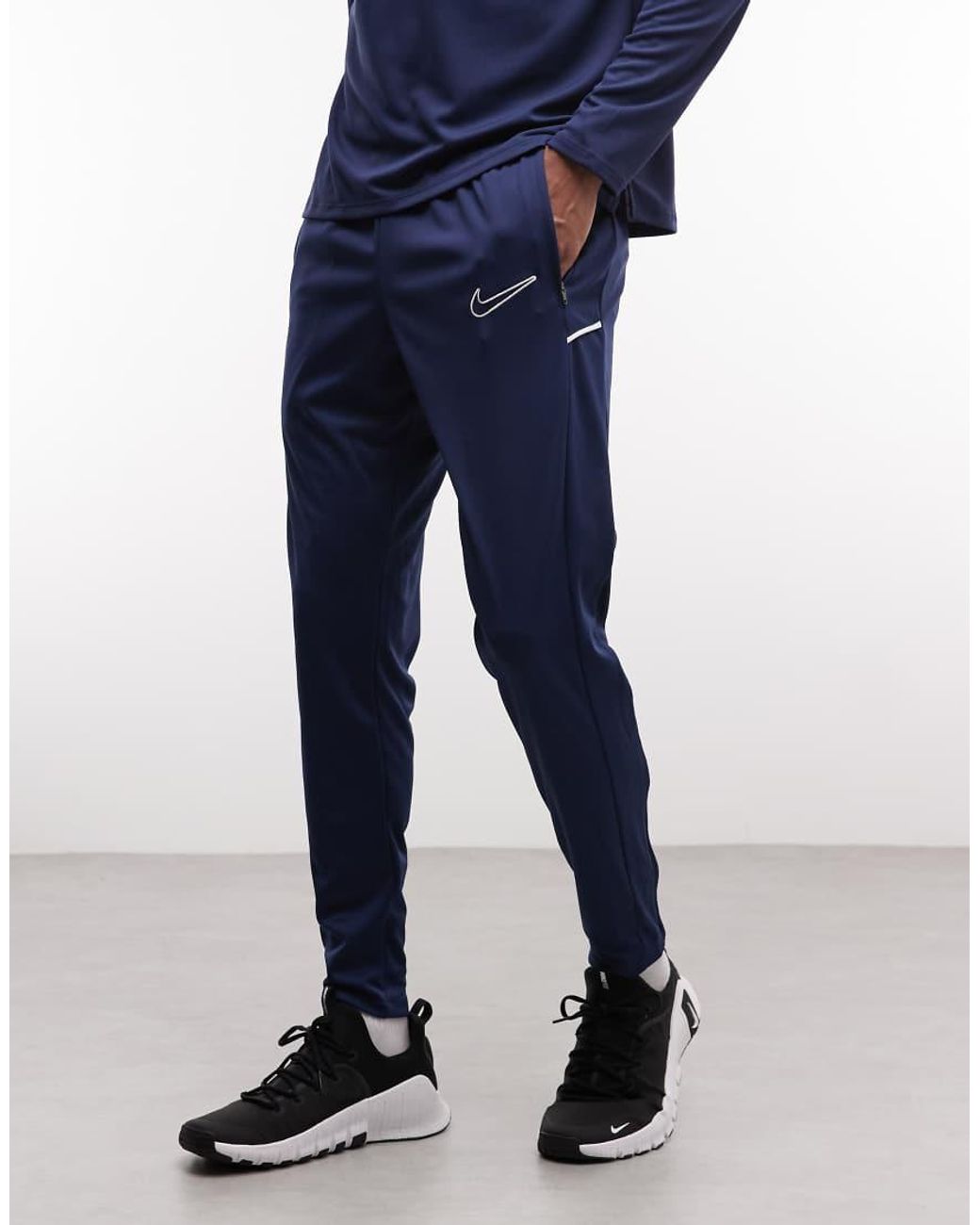 Nike Football Blue Academy 25 Dri-fit joggers for men