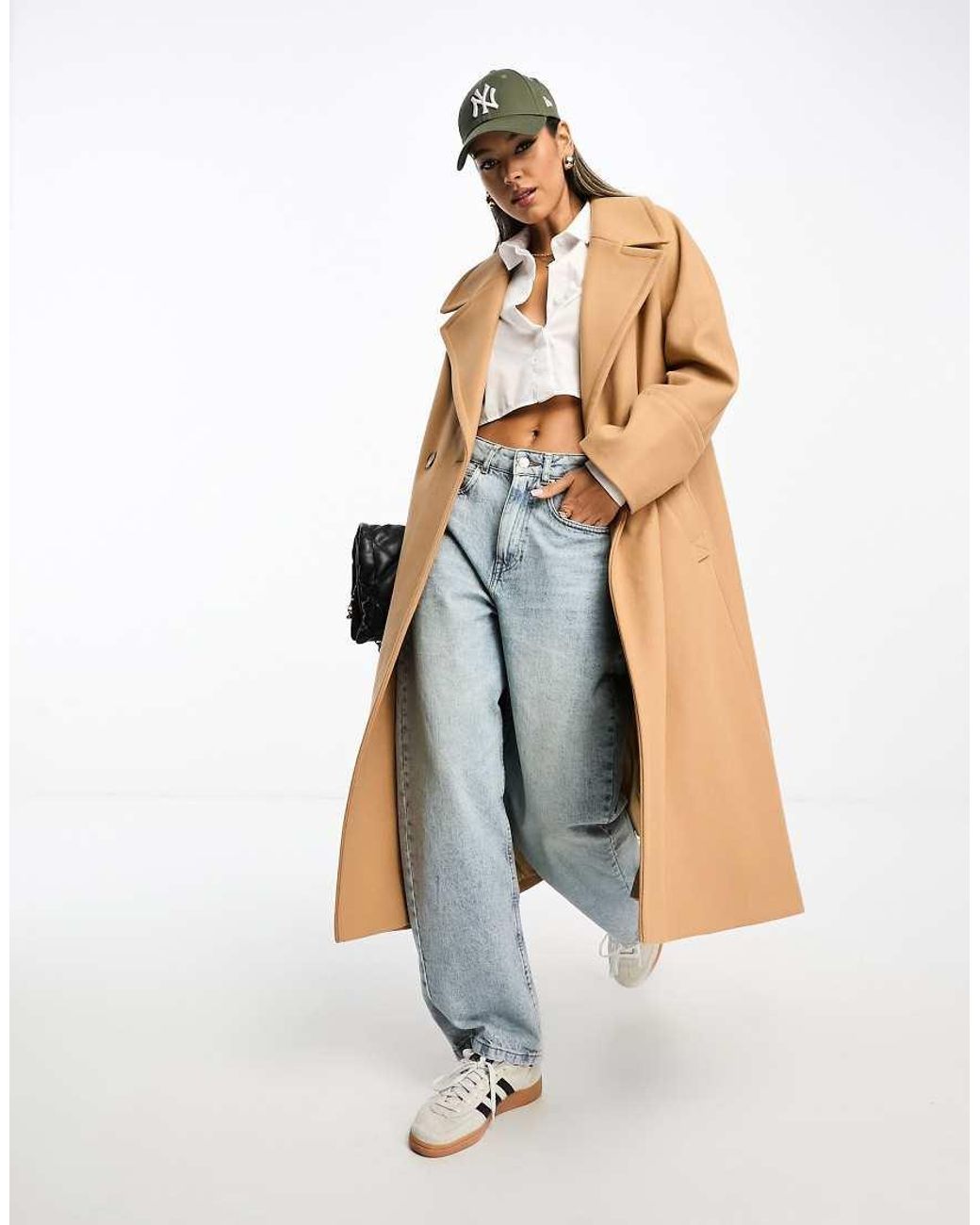 River island beige coat deals