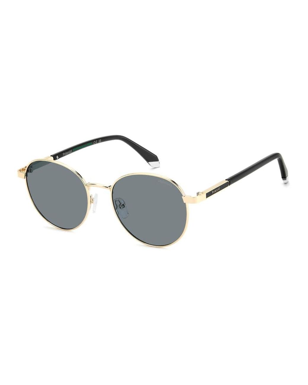 Polaroid Sunglasses Blue Round Sunglasses With Polarized Lenses for men