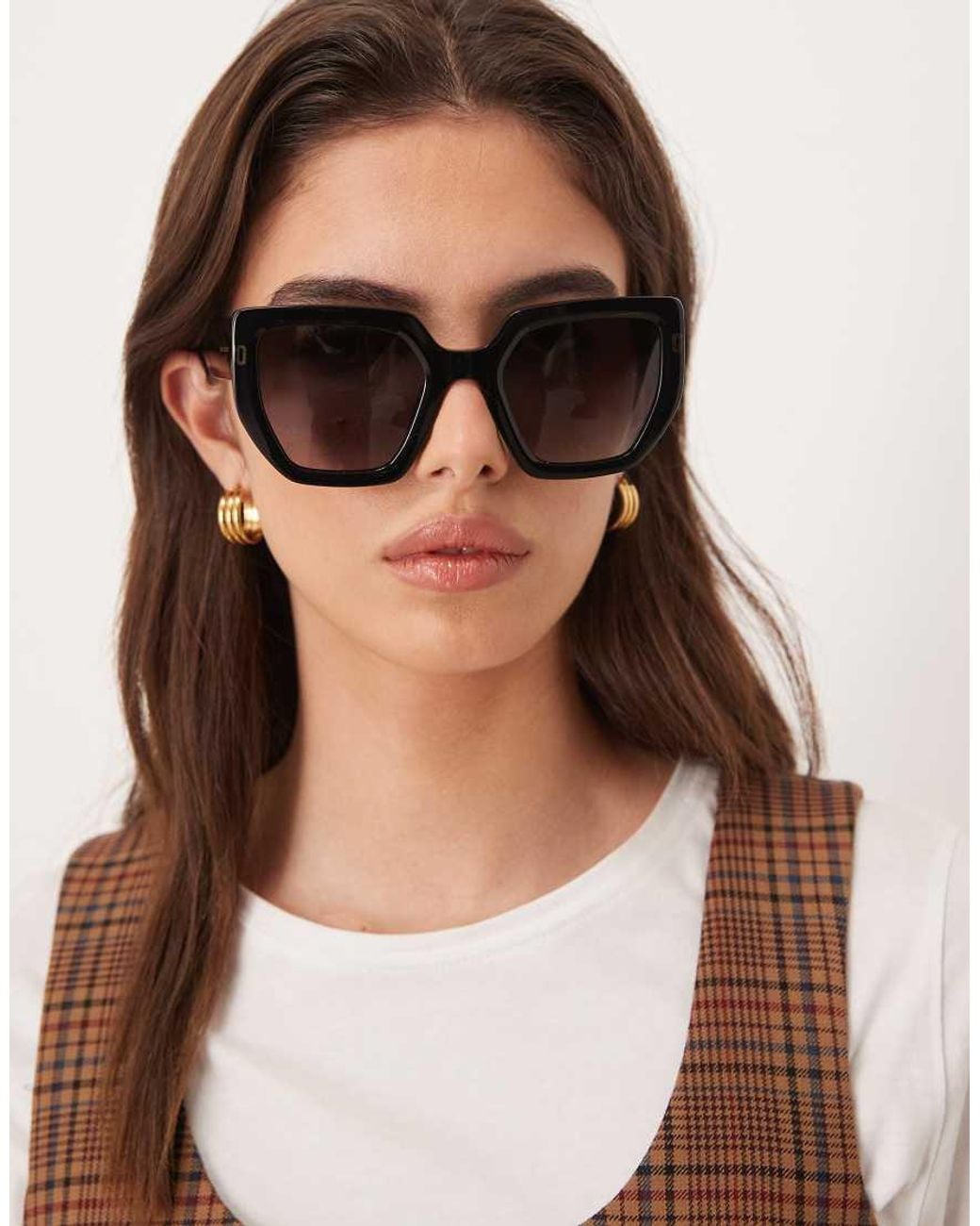 Marc Jacobs Brown Marc Jacobs Square Sunglasses