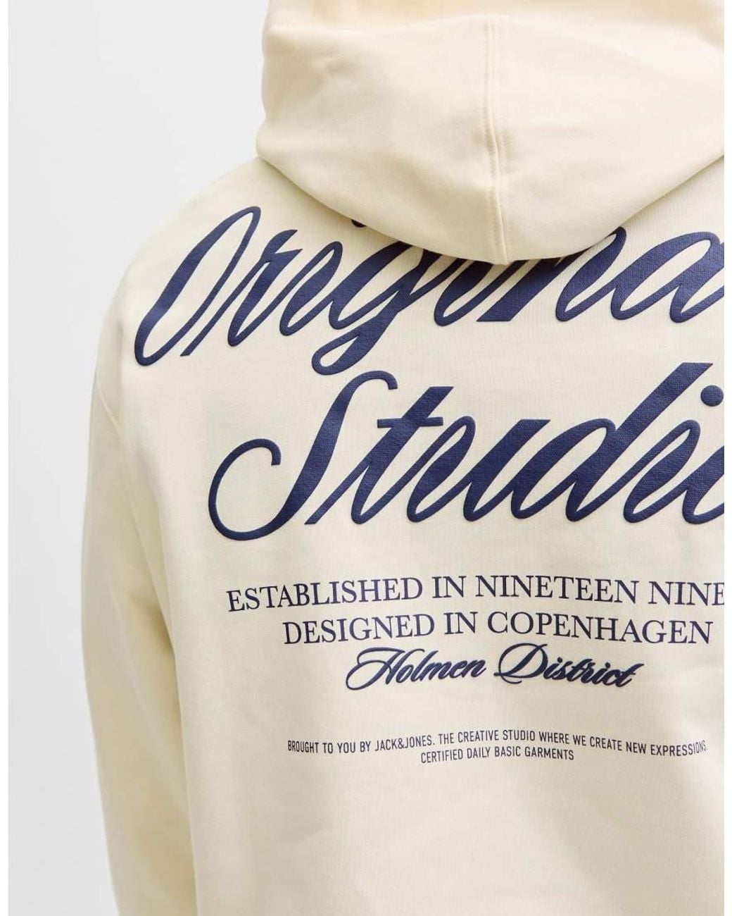 Jack & Jones White Hoodie for men