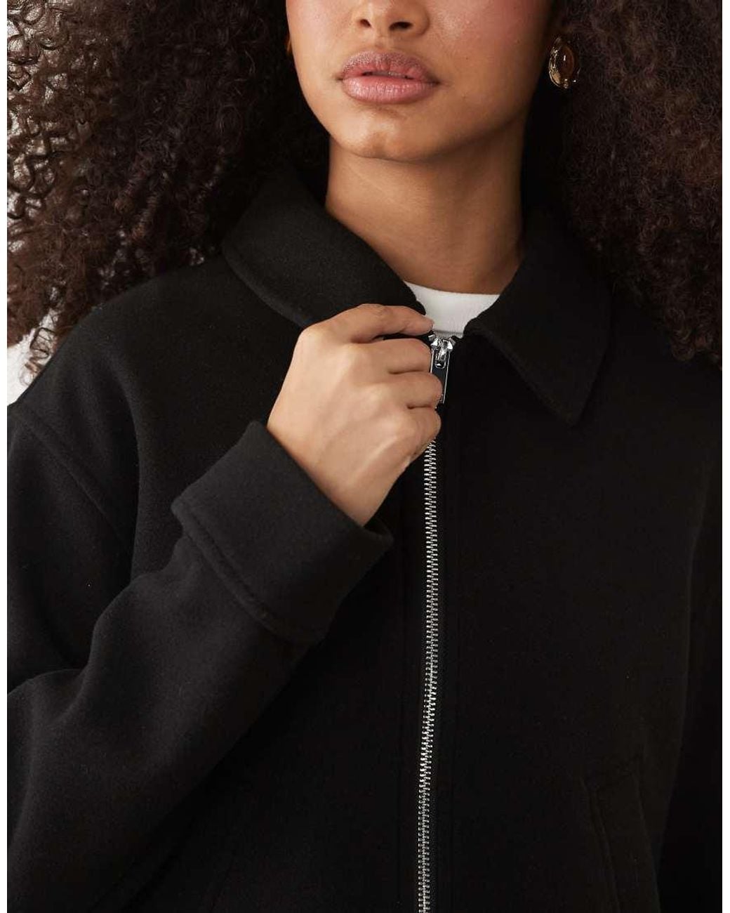 New Look Black Zip Through Jacket
