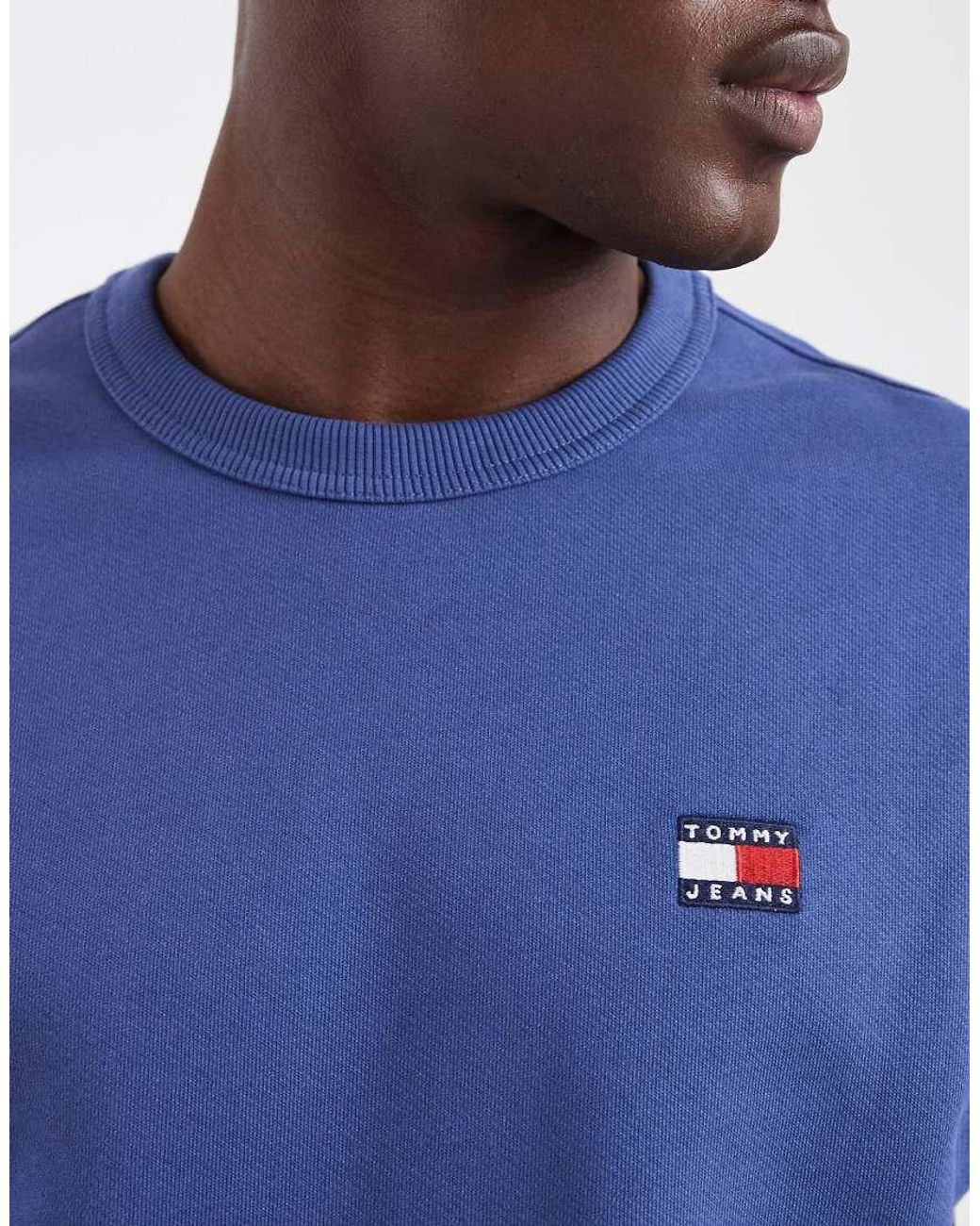 Tommy Hilfiger Blue Badge Logo Sweatshirt for men