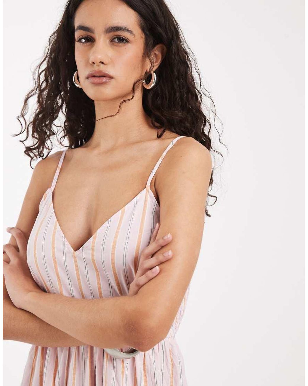 Vero Moda Pink Cami Midi Dress