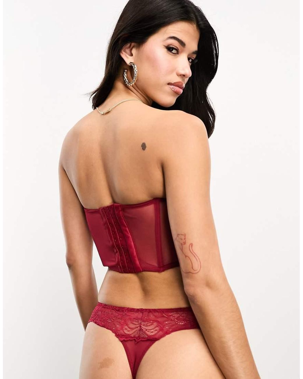 ASOS Red Sienna Lace Underwi Corset