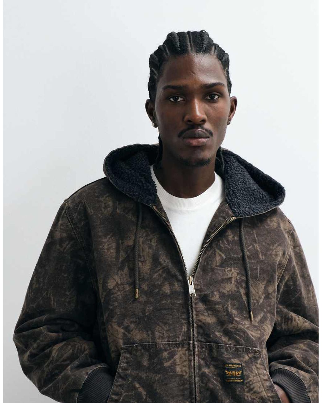 Levi's Multicolor Workwear Potrero Camo Print Denim Hoodie for men