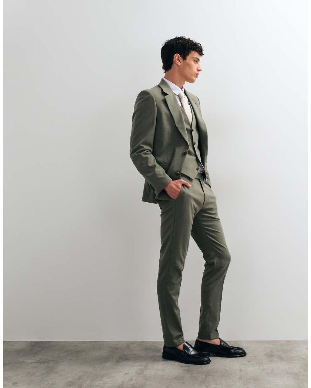ASOS Gray Skinny Suit Trousers for men