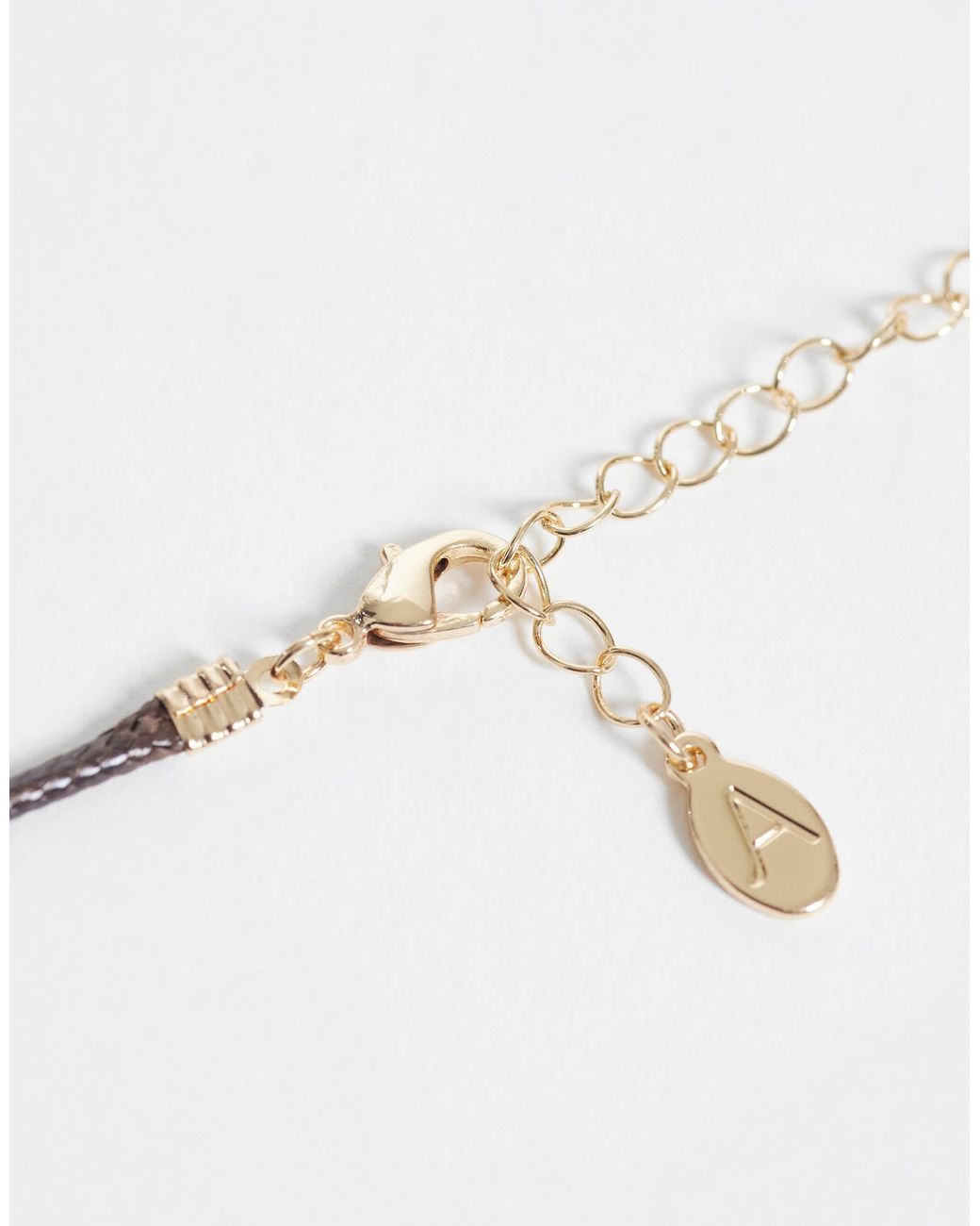 Accessorize Brown – kordelhalsketten