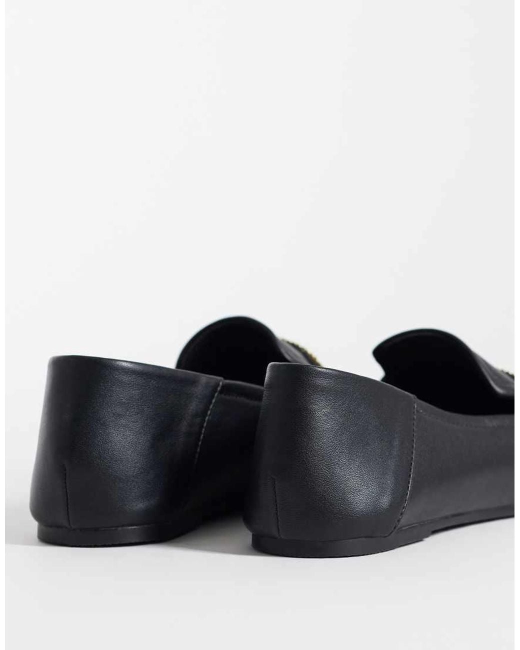 ASOS Blue Marlon Slim Chain Loafers