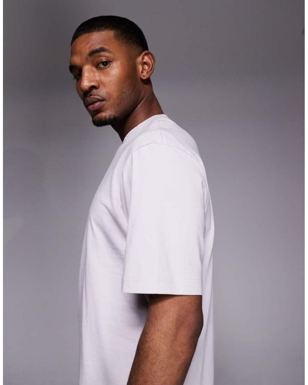 HUGO Purple Cotton Jersey With Logo T-shirt for men