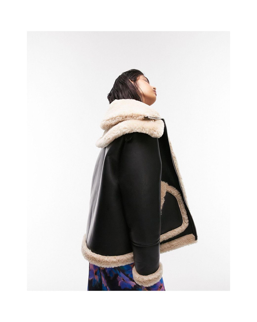 topshop black aviator