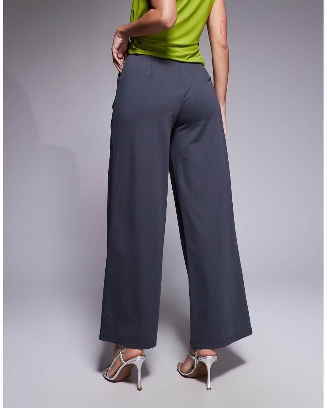 ASOS Blue Wide Leg Trousers