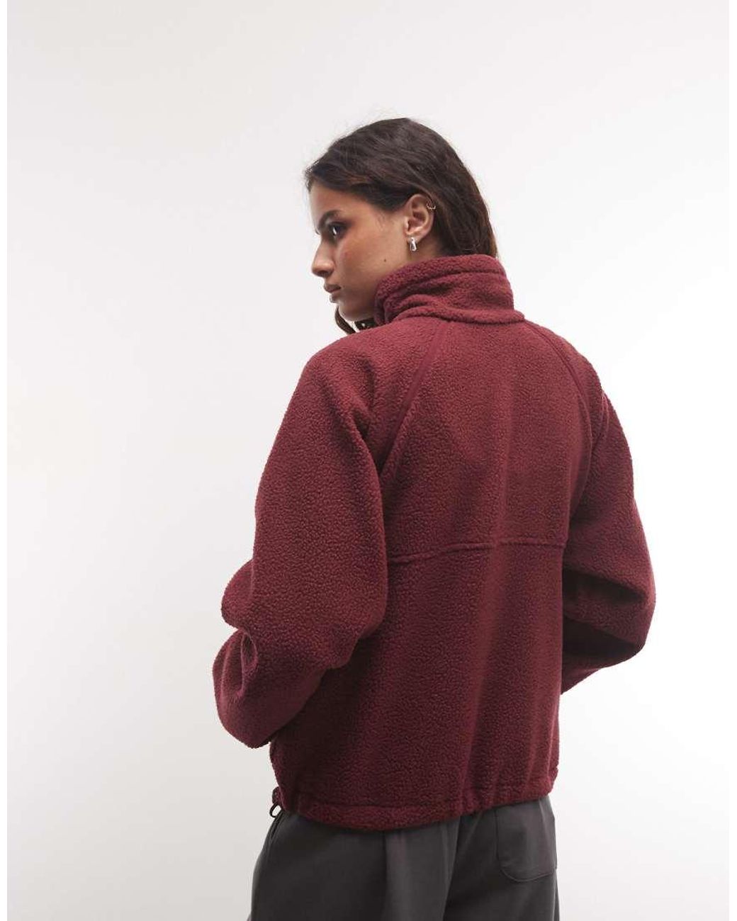 Columbia Red Spring Half Snap Fleece