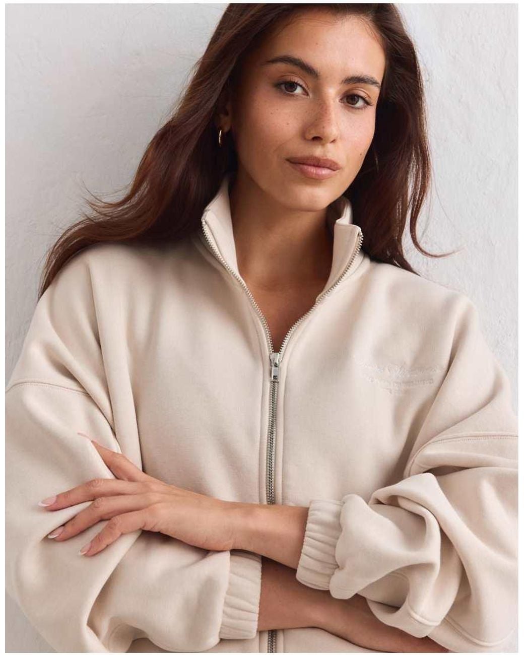 Aim'n Natural Sand Script Zip Jacket