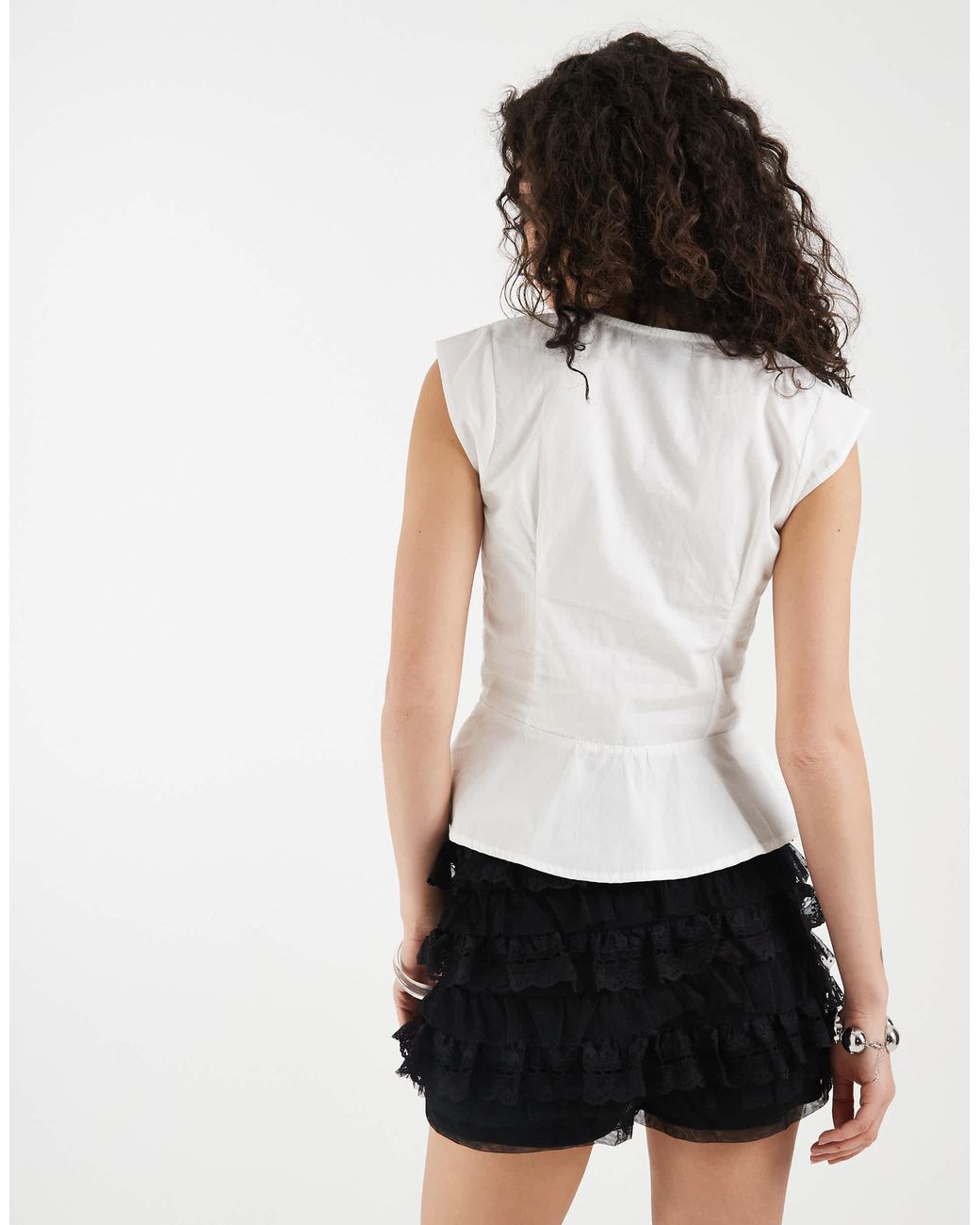 Motel White Devlon Blouse