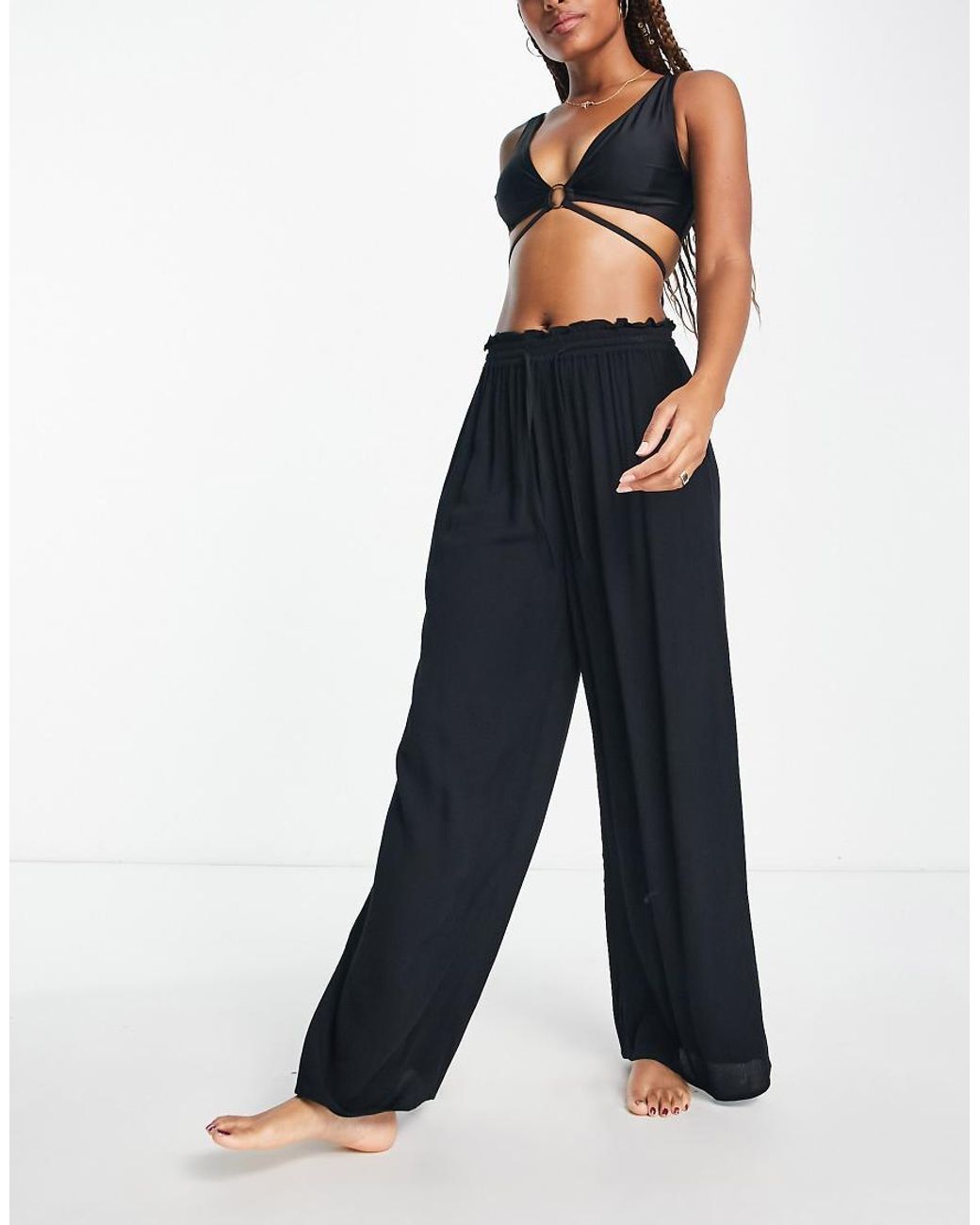 Iisla & Bird Blue Exclusive Beach Drawstring Trouser
