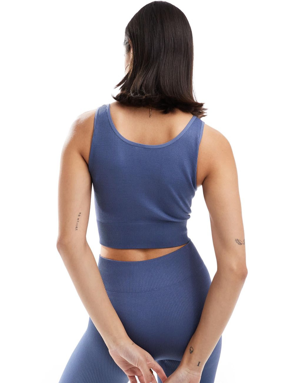 ONLY Blue Seamless Top Co-ord