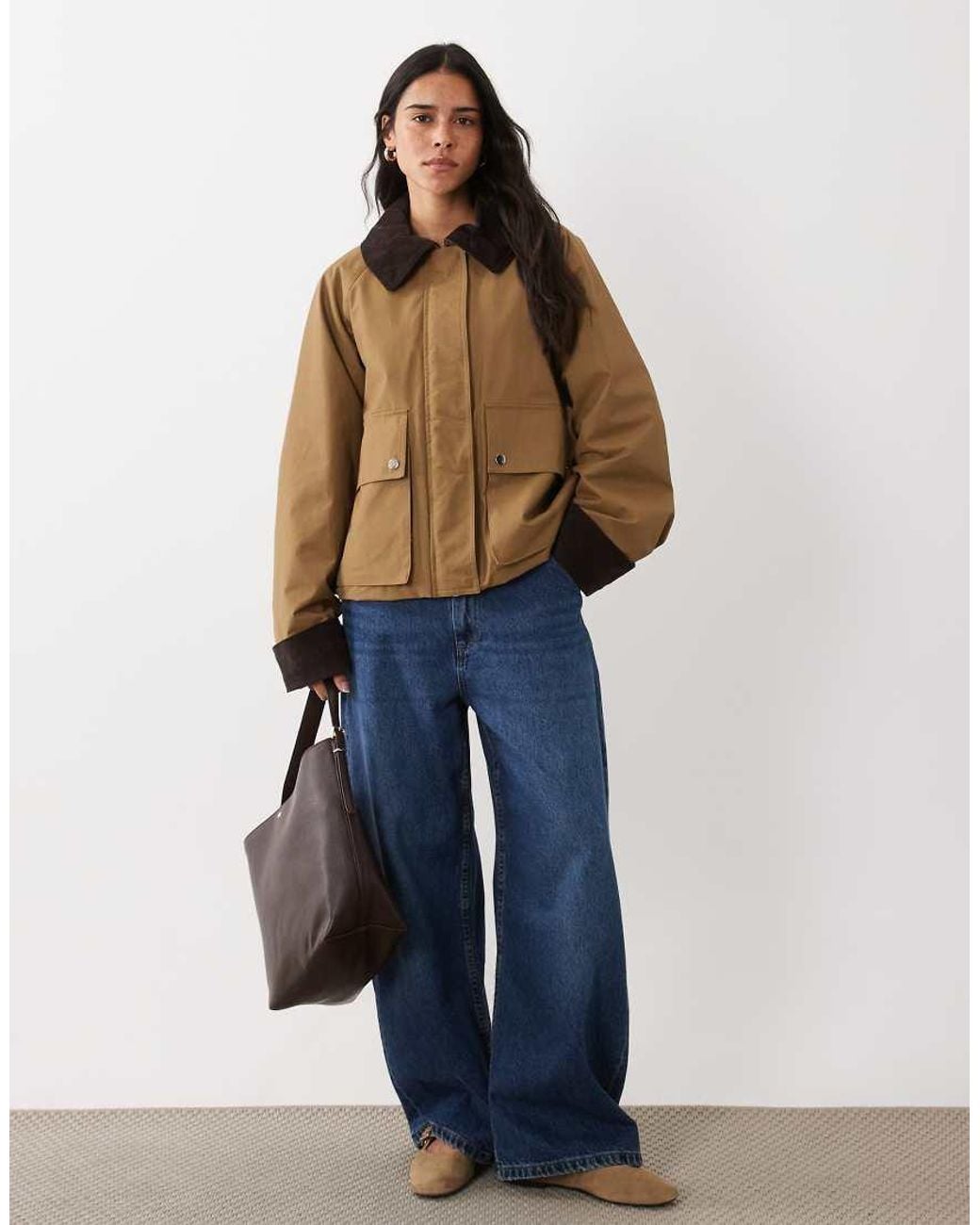 Mango Blue Parka Jacket