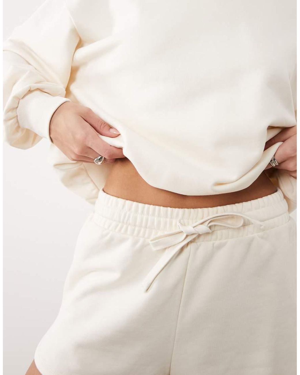 Gina Tricot Natural Co-ord Sweat Shorts