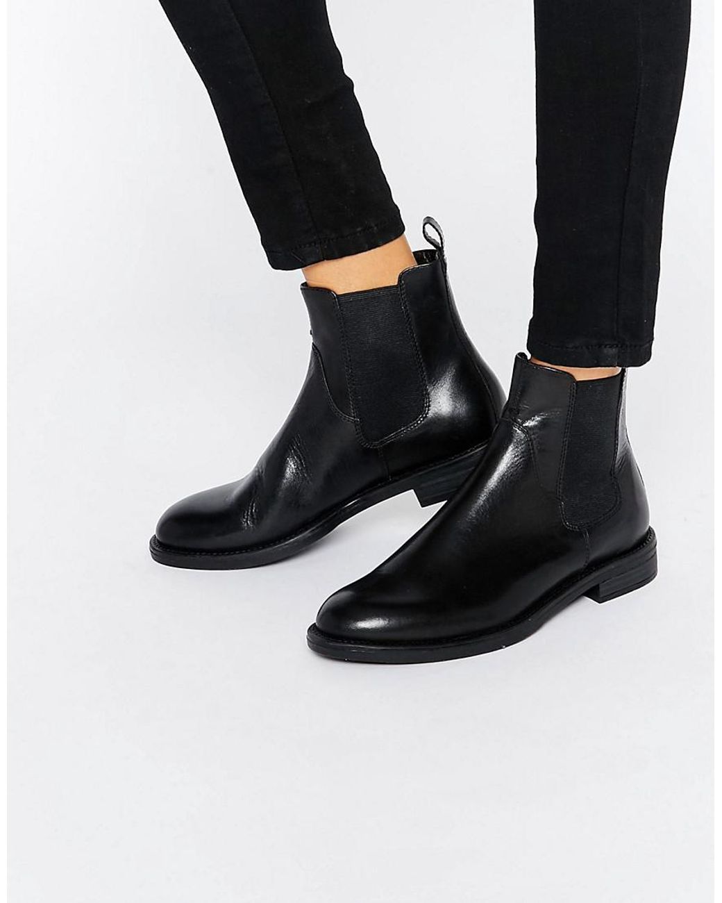 historie Fremhævet Forsendelse Vagabond Shoemakers Amina Black Leather Chelsea Boots | Lyst