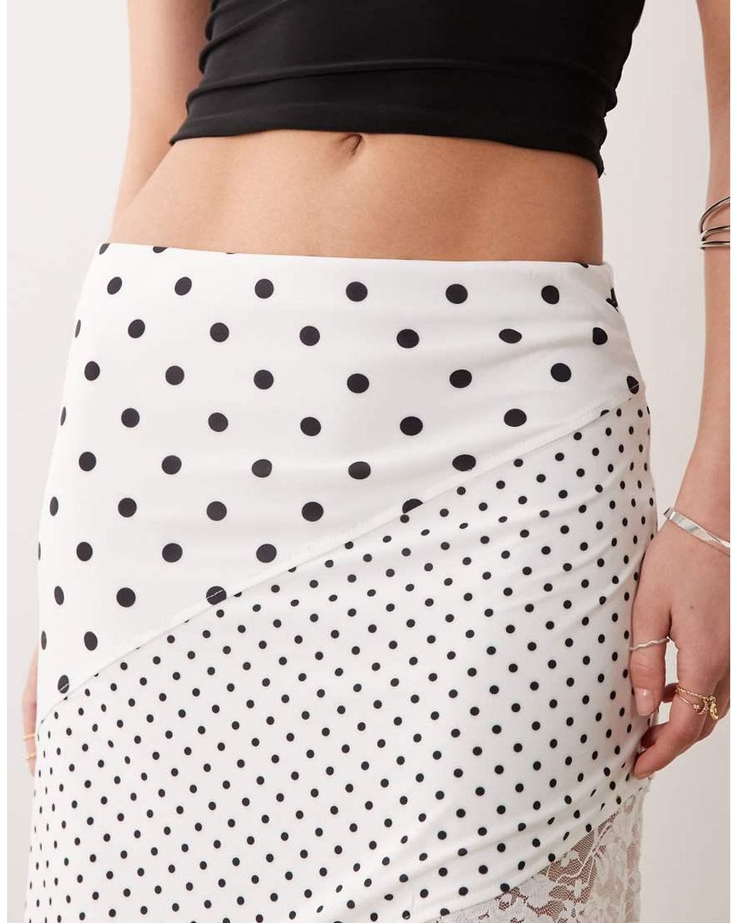 ASOS Pink Hanky Hem Skirt