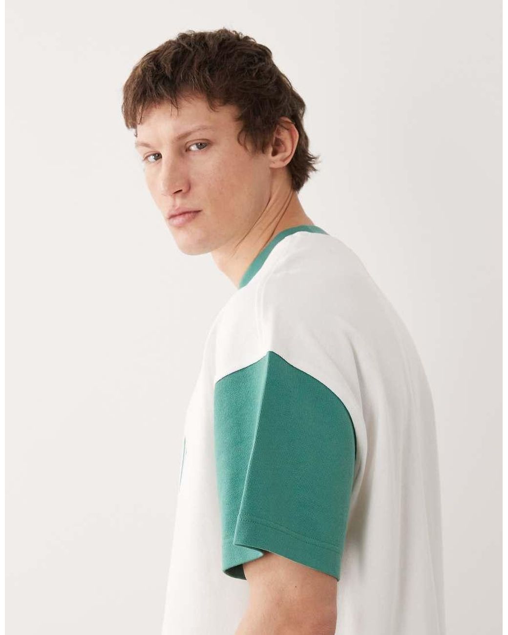 Calvin Klein White Premium Heavyweight Boxy Oversized Relaxed Fit T-shirt for men