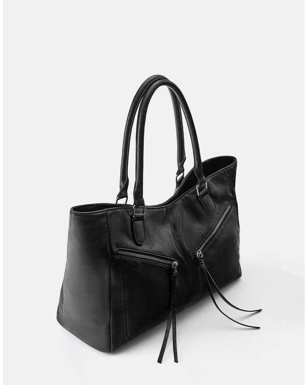 Pull&Bear Black Shopper Bag