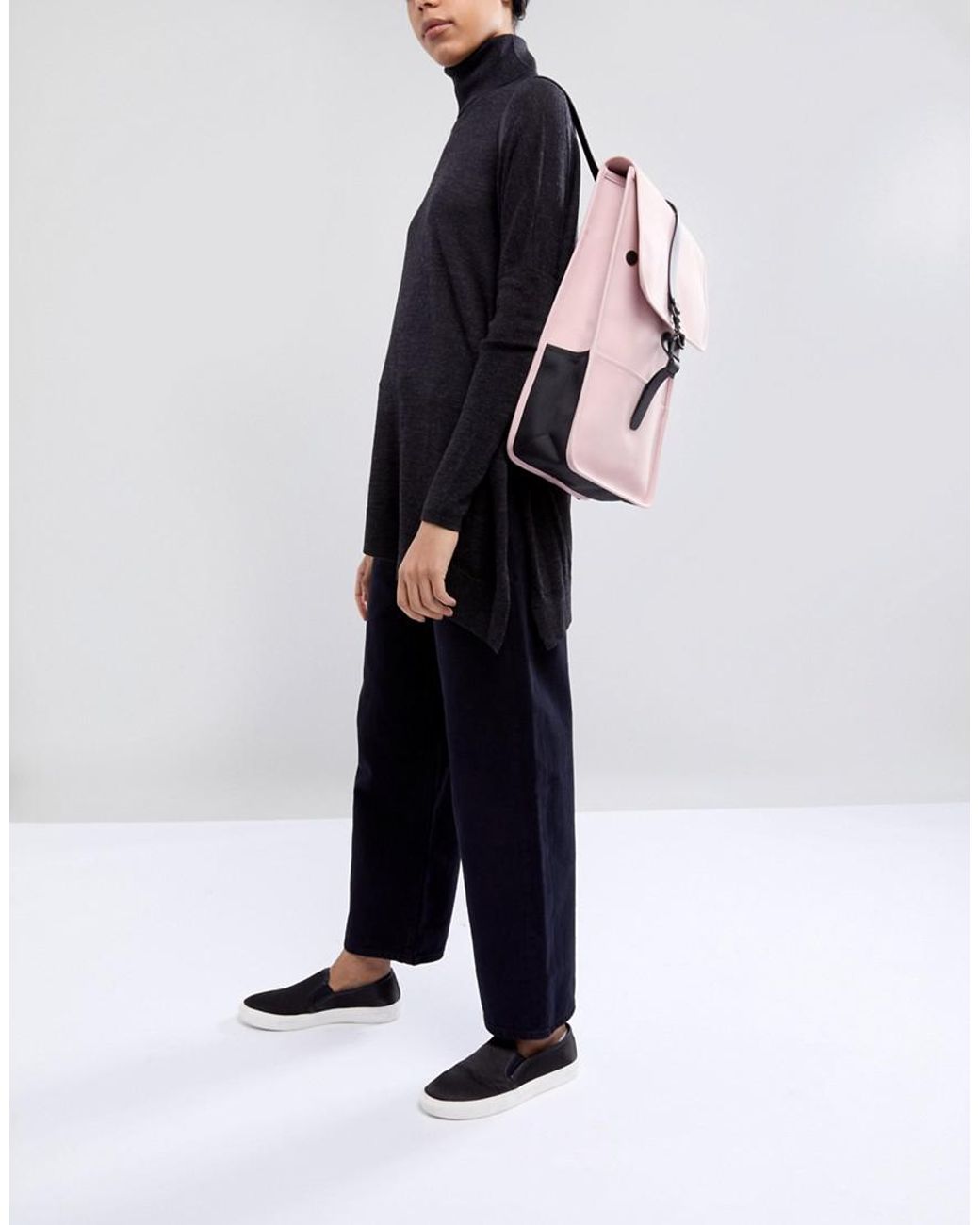 Rains Mini Backpack in Pink | Lyst