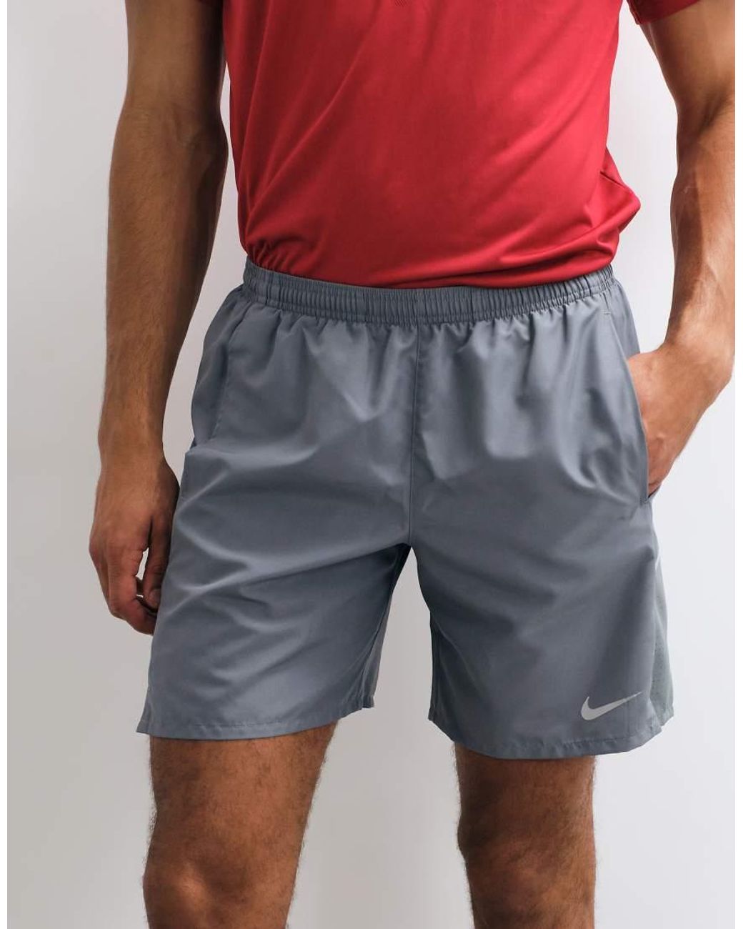 Nike Blue Miler Dri-fit 7 Inch Shorts for men