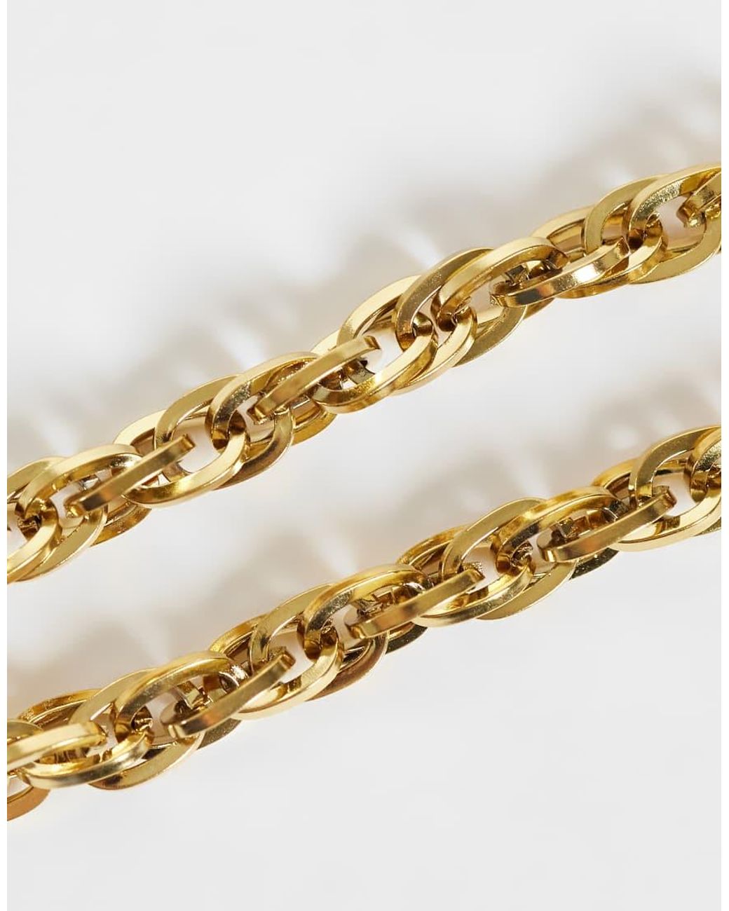 ASOS Metallic Waterproof Stainless Steel Multi Link Chain Bracelet for men