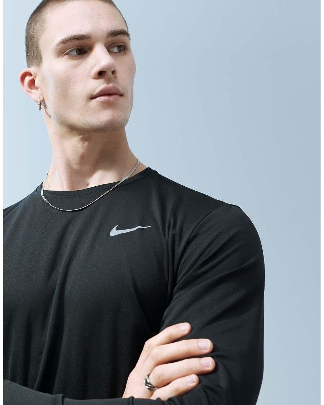 Nike Green Miler Dri-fit Longsleeve T-shirt for men