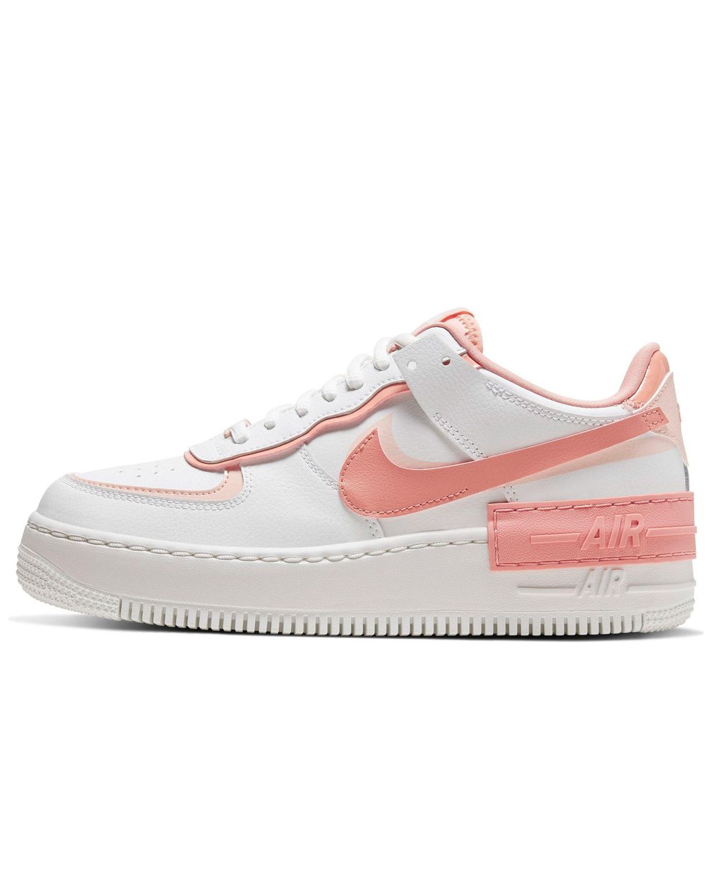 Nike Air Force 1 Shadow - Sneakers In Wit En Koraalroze in het Roze | Lyst  NL
