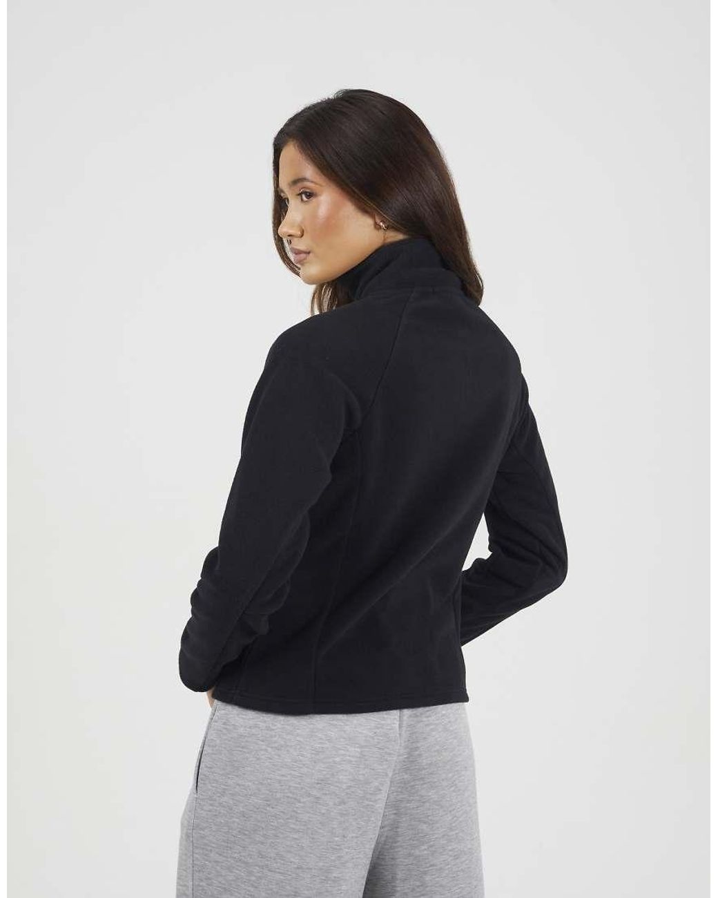 Brave Soul Blue Quarter Zip Polar Fleece Sweatshirt