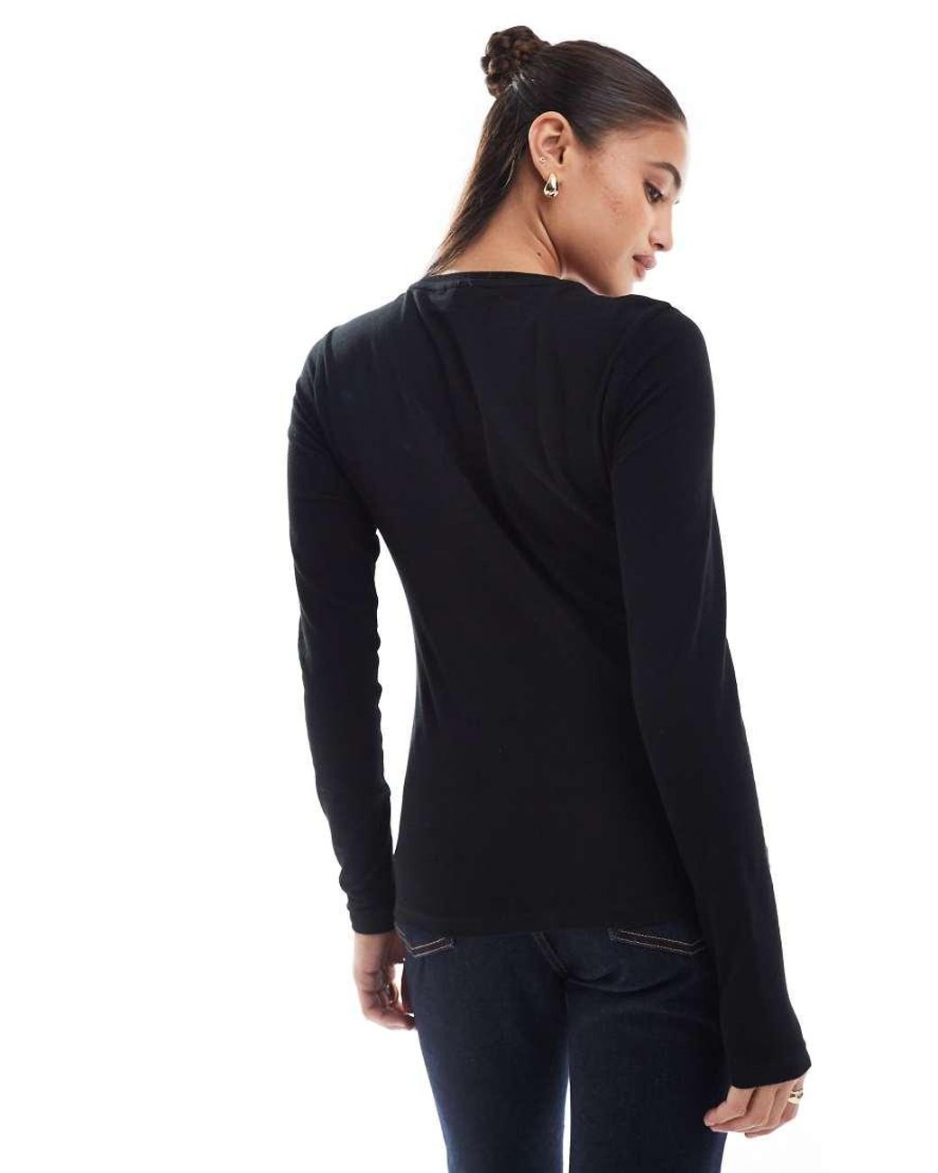 ASOS Black Ultimate Slim Fit T-shirt With Long Sleeves